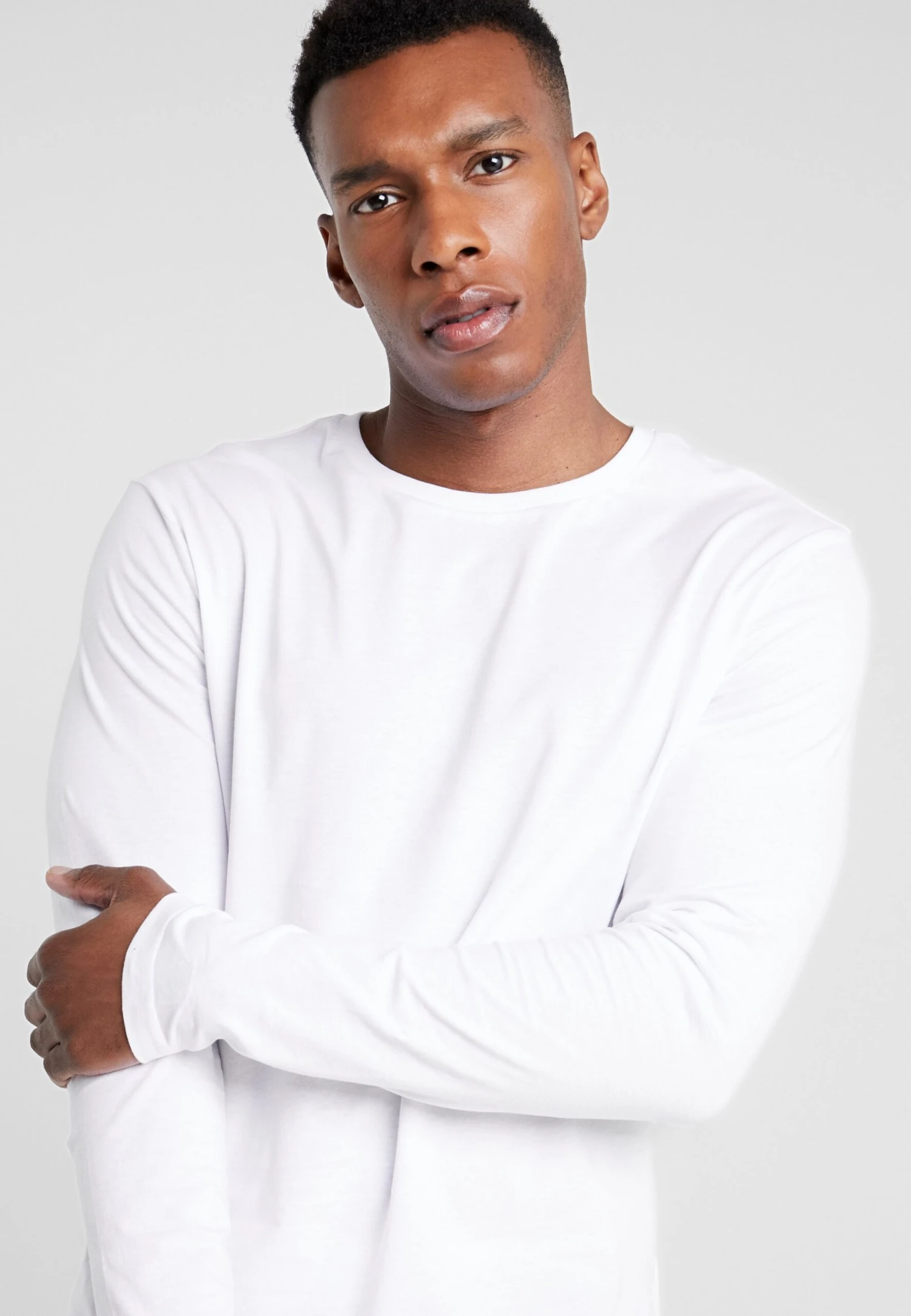 Pier One Maglietta A Manica LungaWhite Uomo T-shirt E Polo PI922O0GP-A11 - immagine 5