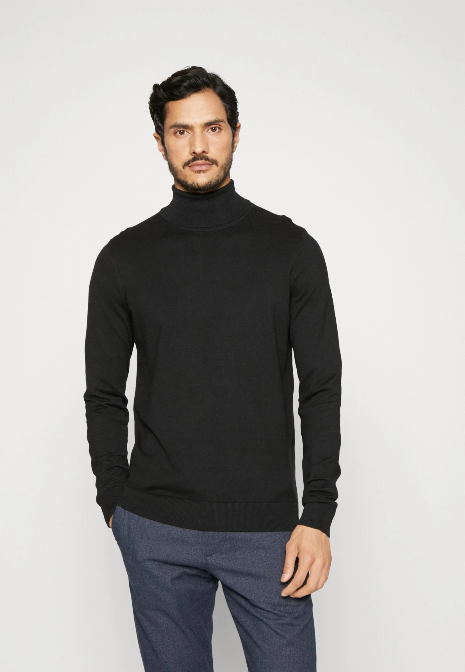 Pier One 2 PackBasic TurtleneckMaglioneBlack/White Uomo Maglieria PI922Q06B-Q16 - immagine 2