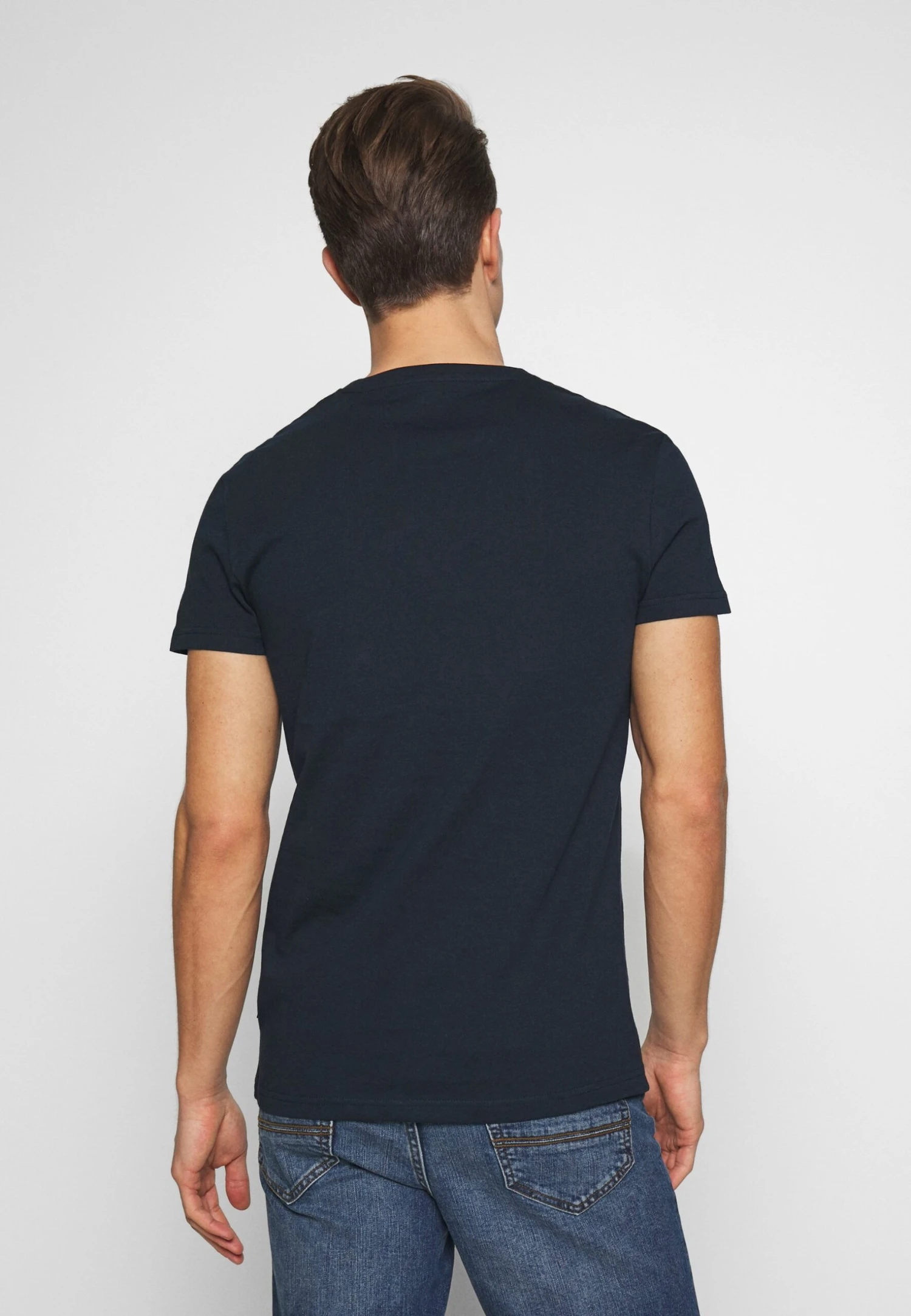 Pier One T-Shirt BasicDark Blue Uomo T-shirt E Polo PI922O0KZ-K11 - immagine 3