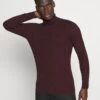 Pier One Muscle Fit TurtleMaglioneMottled Bordeaux Uomo Maglieria PI922Q07V-G11