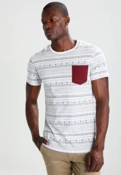 Pier One T-Shirt Con StampaWhite Uomo T-shirt E Polo PI922OA5K-A11