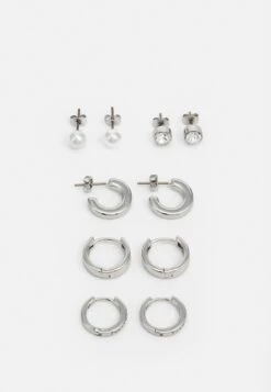 Pier One Unisex 5 PackOrecchiniSilver-Coloured Uomo Gioielli PI954L00S-D11