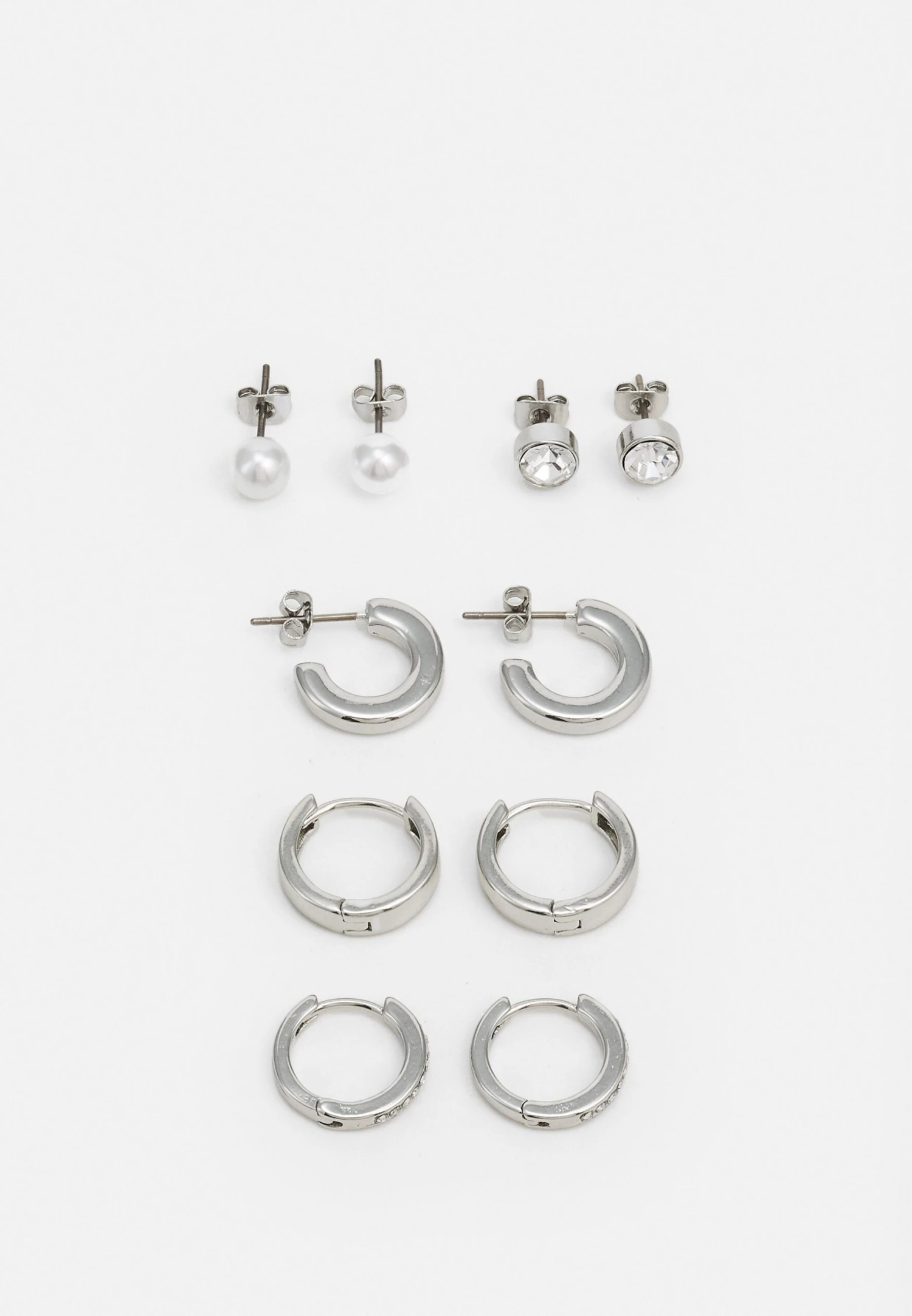 Pier One Unisex 5 PackOrecchiniSilver-Coloured Uomo Gioielli PI954L00S-D11