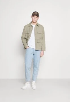 Pier One 5 PackMaglietta A Manica LungaWhite/Dark Blu/Grey Uomo T-shirt E Polo PI922O0RB-A11