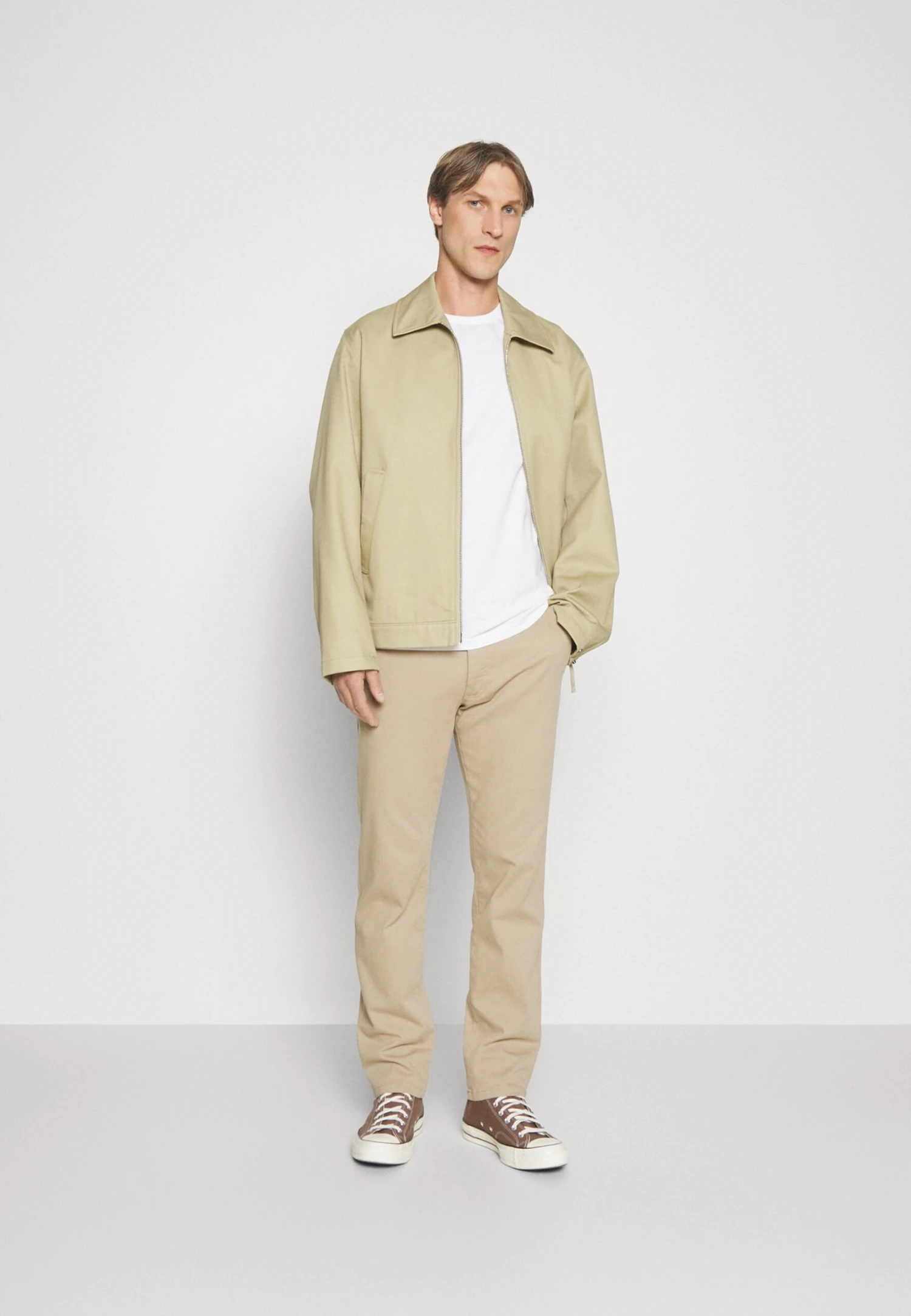 Pier One Maglietta A Manica LungaWhite Uomo T-shirt E Polo PI922O0UM-A11