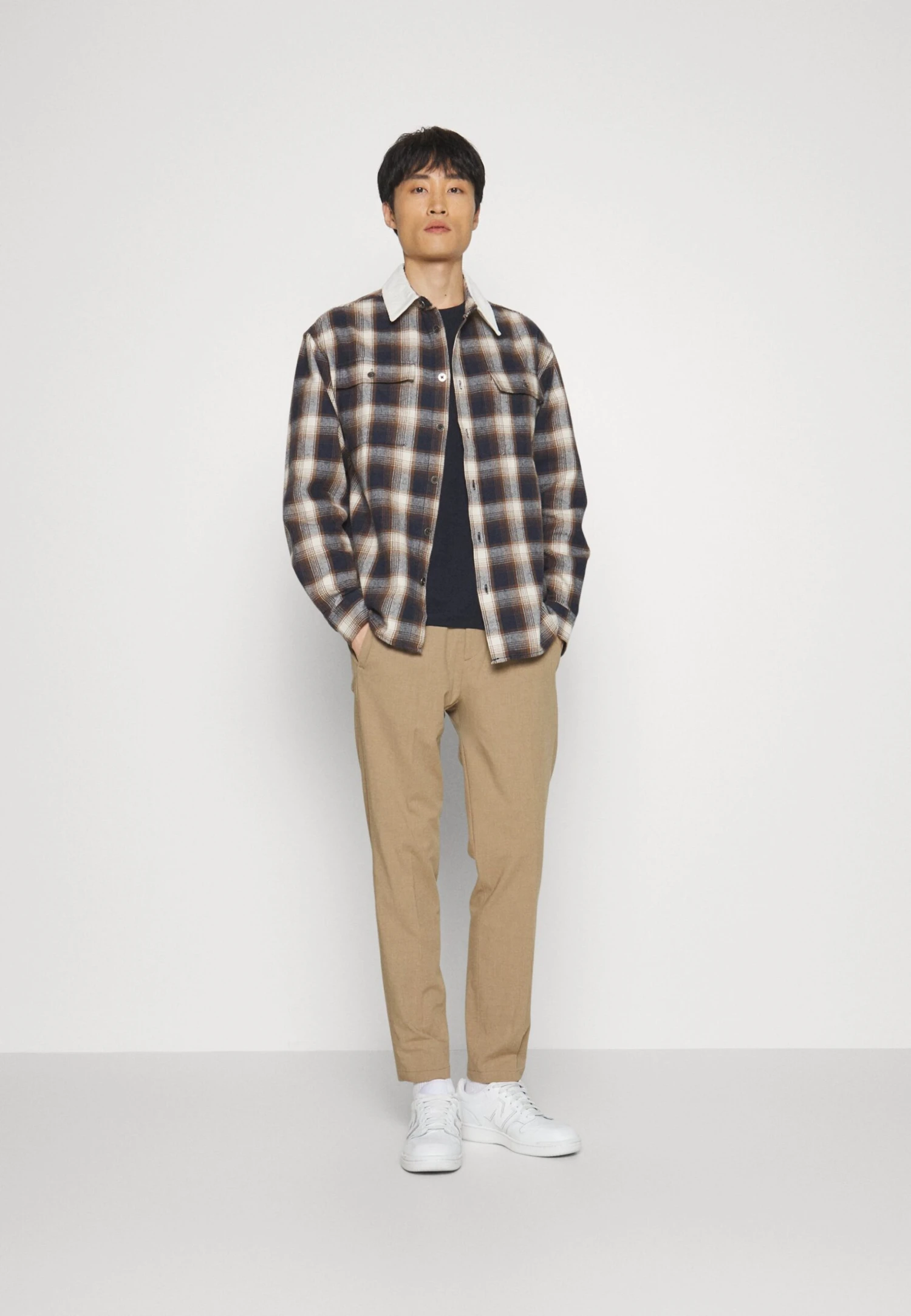 Pier One Giacca LeggeraBeige/Dark Blue Uomo Giacche PI922D0ET-B11 - immagine 2