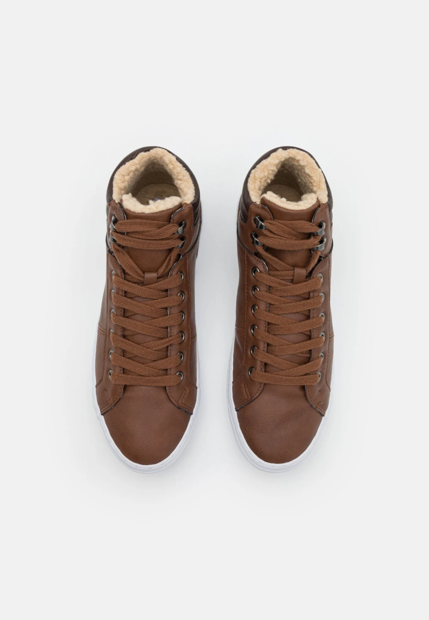 Pier One Unisex - Sneakers Alte - Cognac - immagine 4