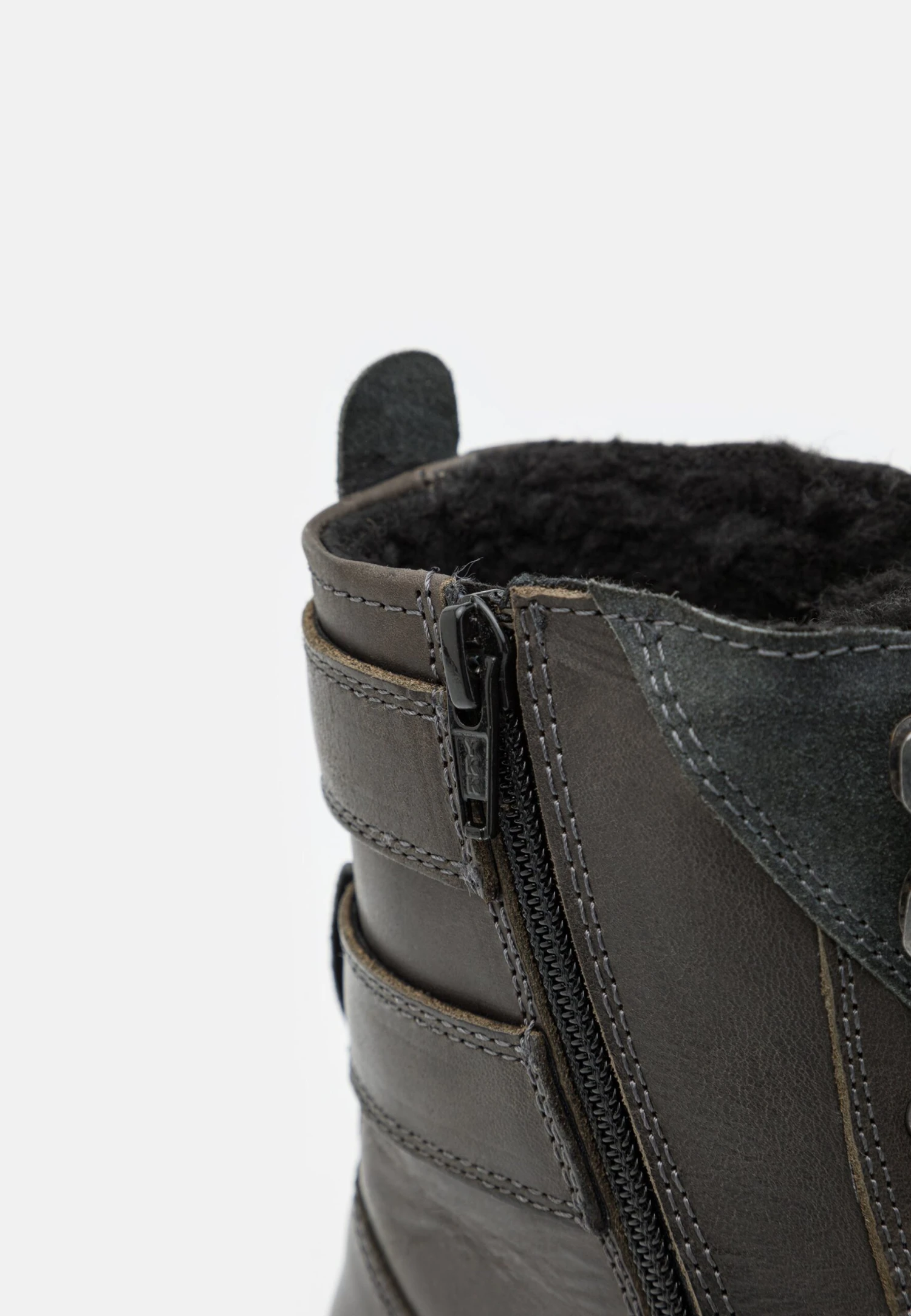 Pier One LeatherStivaletti StringatiBlack Uomo Stivaletti/Stivali PI912K0CI-Q11 - immagine 6