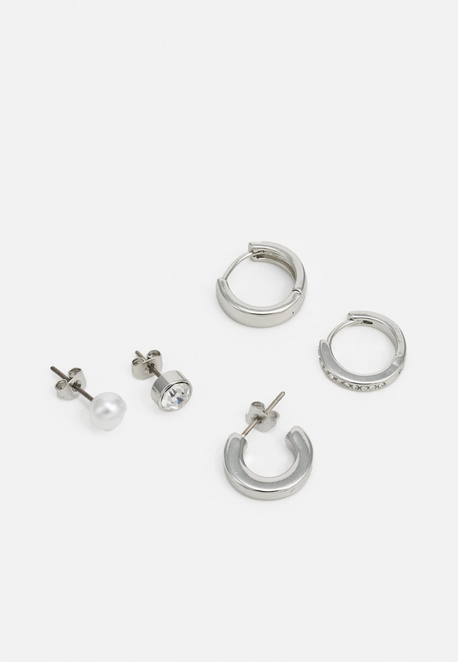 Pier One Unisex 5 PackOrecchiniSilver-Coloured Uomo Gioielli PI954L00S-D11 - immagine 3