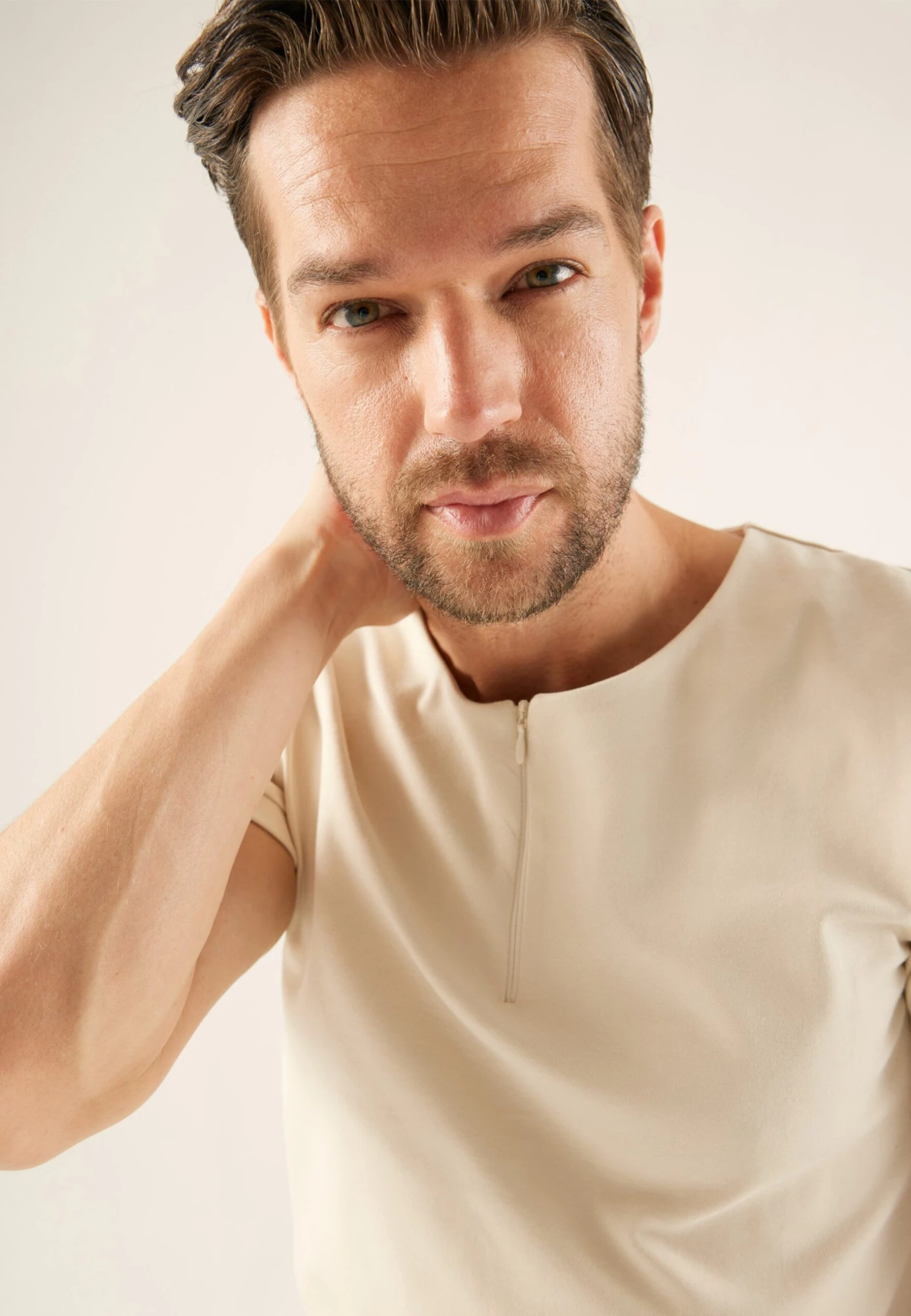 Pier One T-Shirt BasicOff-White Uomo T-shirt E Polo PI922O0YJ-A11 - immagine 4