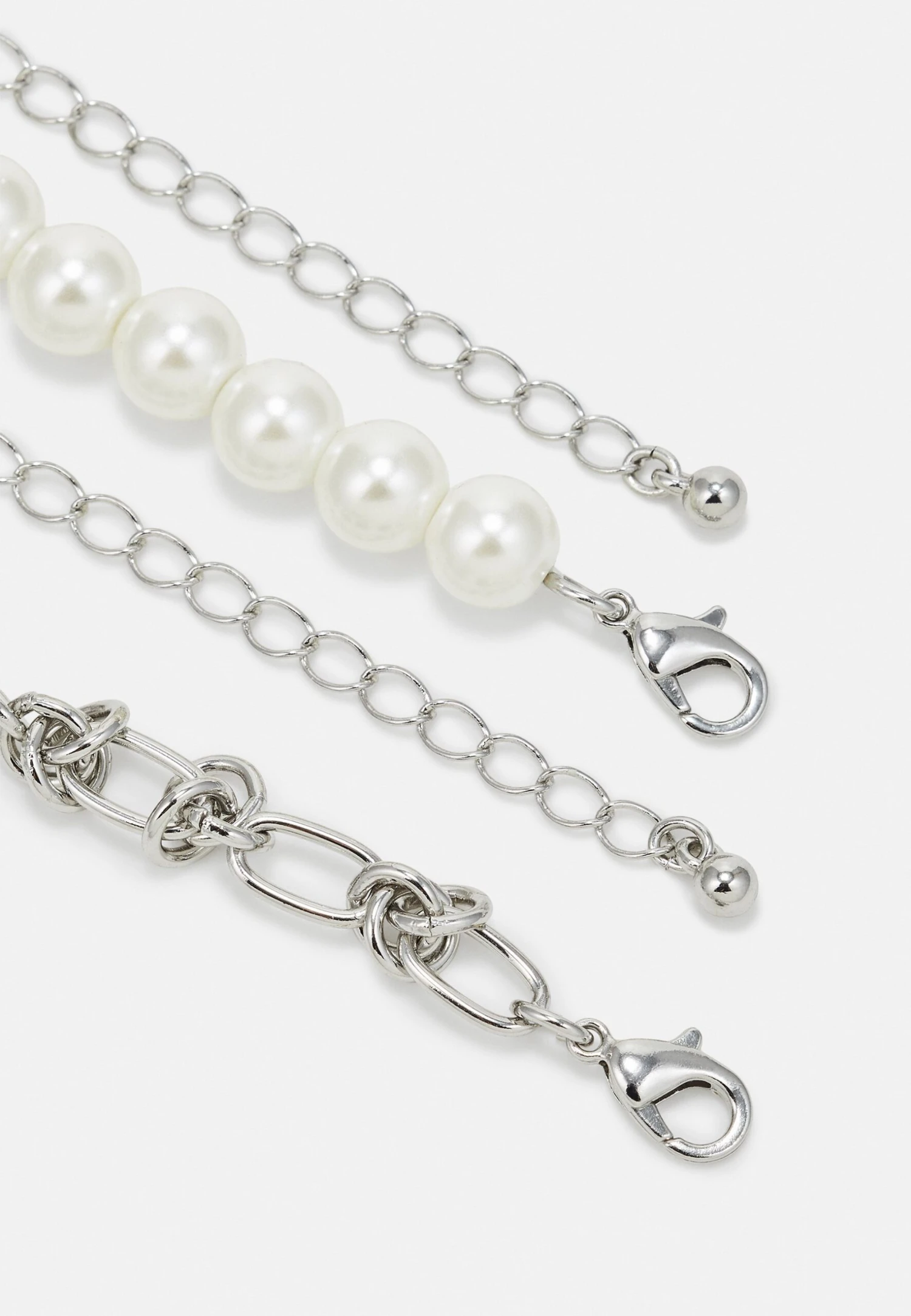 Pier One 2 Pack Unisex - Collana - Silver - immagine 2