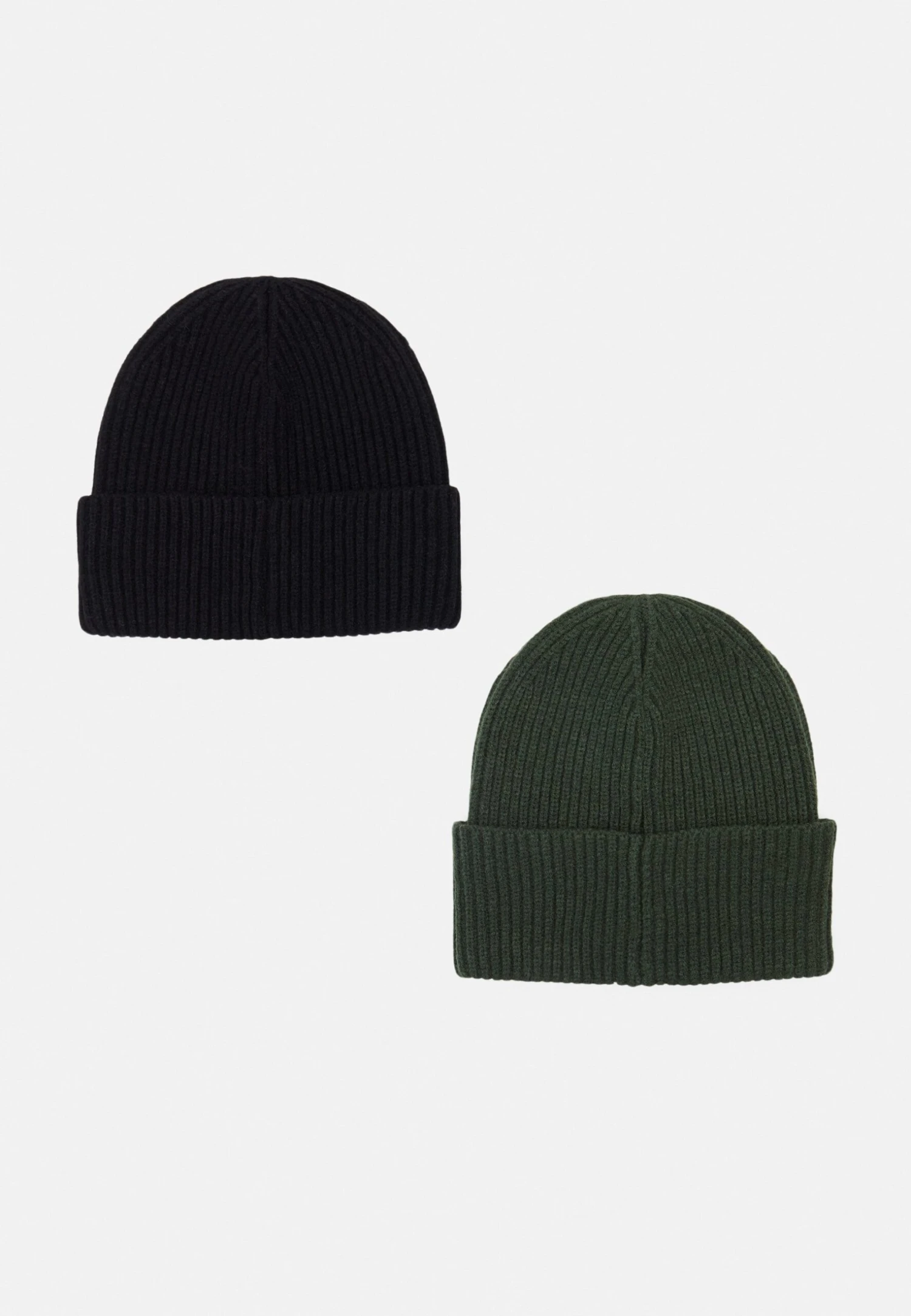 Pier One Unisex 2 PackBerrettoBlack/Khaki Uomo Cappellie Berretti PI954P00N-Q14 - immagine 2