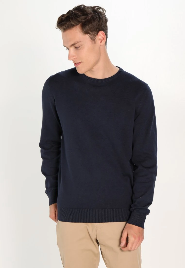 Pier One Basic CrewneckMaglioneDark Blue Uomo Maglieria PI922Q009-K11