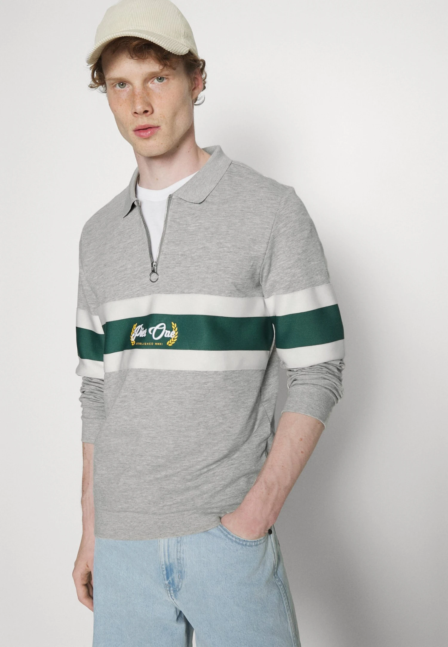 Pier One Felpa Light Grey Uomo Maglieria E Felpe PI922S0H9-C11 - immagine 4