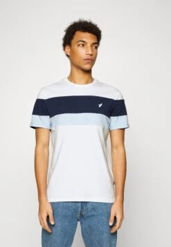 Pier One T-Shirt Con Stampa - White/Blue