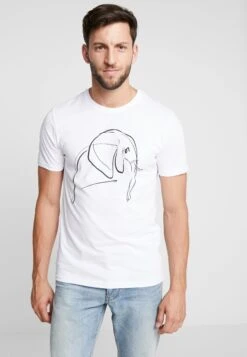 Pier One T-Shirt Con StampaWhite Uomo T-shirt E Polo PI922O0D5-A11