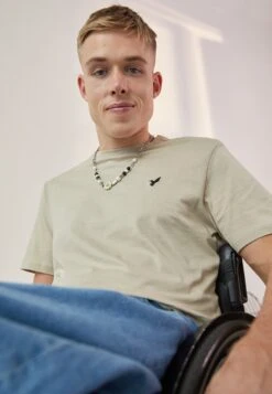 Pier One T-Shirt BasicBeige Uomo T-shirt E Polo PI922O0WD-B11