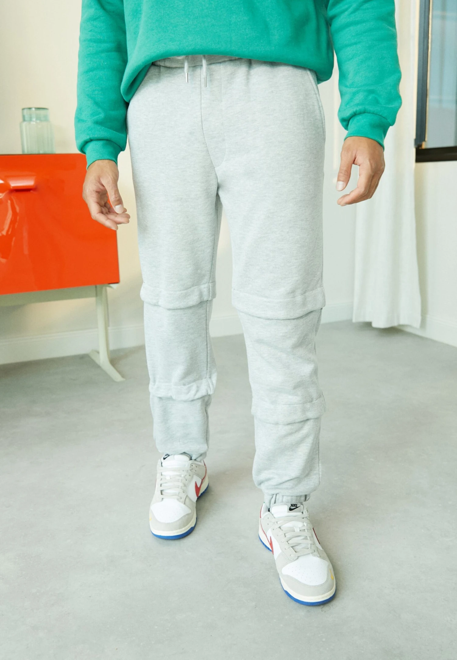 Pier One Pantaloni SportiviMottled Light Grey Uomo Pantaloni PI922E04R-C11