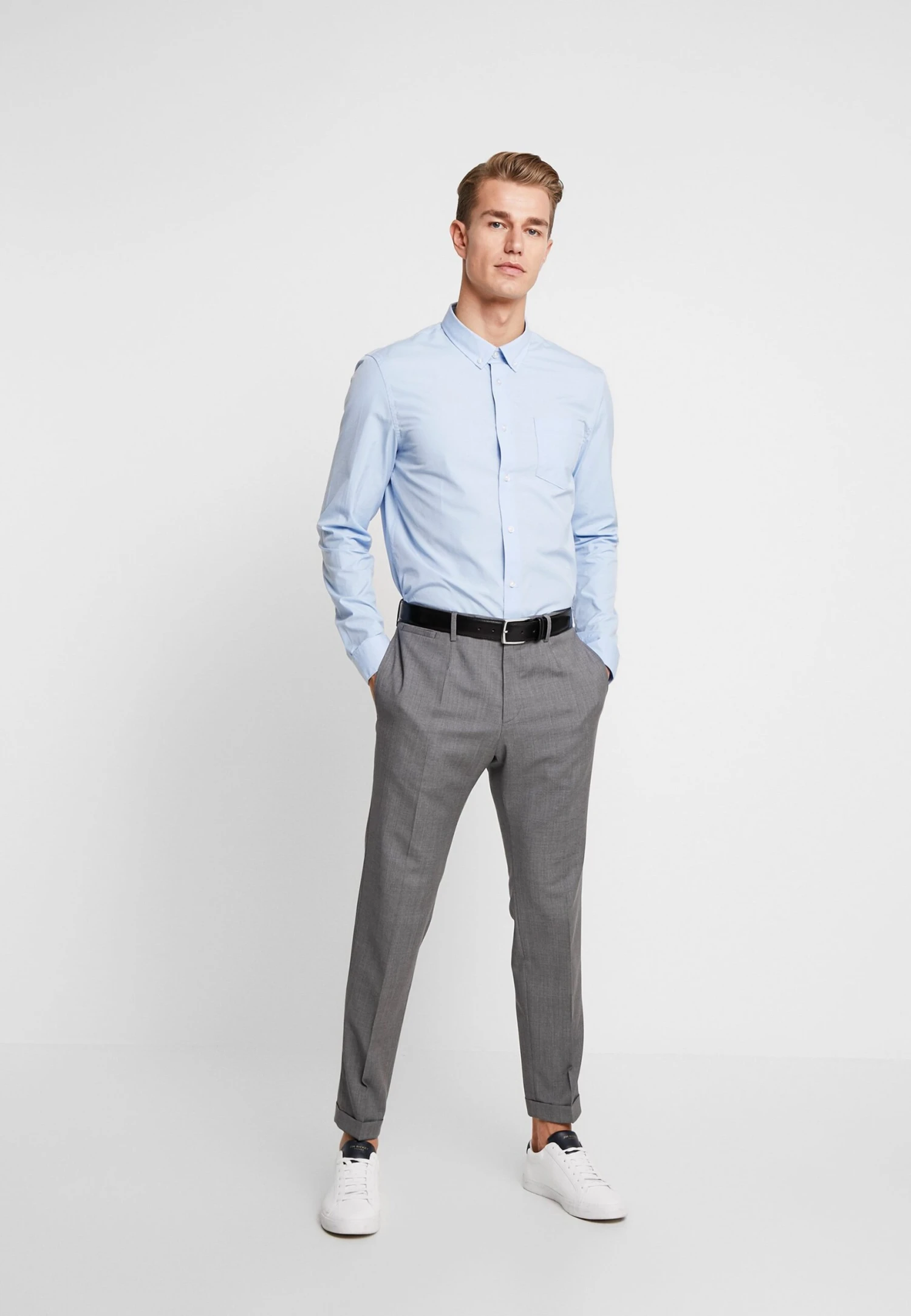 Pier One 2 PackCamicia EleganteWhite/Light Blue Uomo Camicie PI922D08G-A11