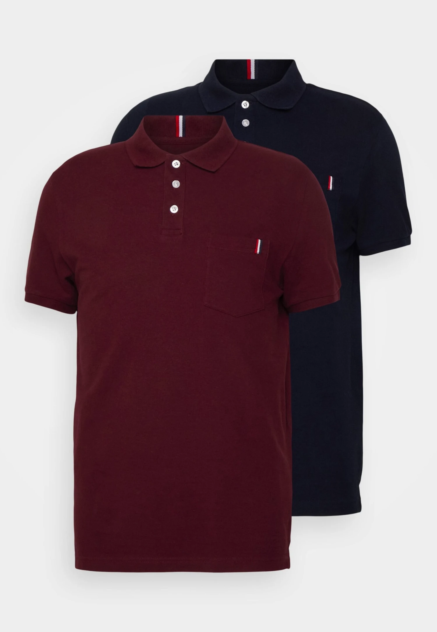Pier One 2 Pack - Polo - Blue/Bordeaux - immagine 5