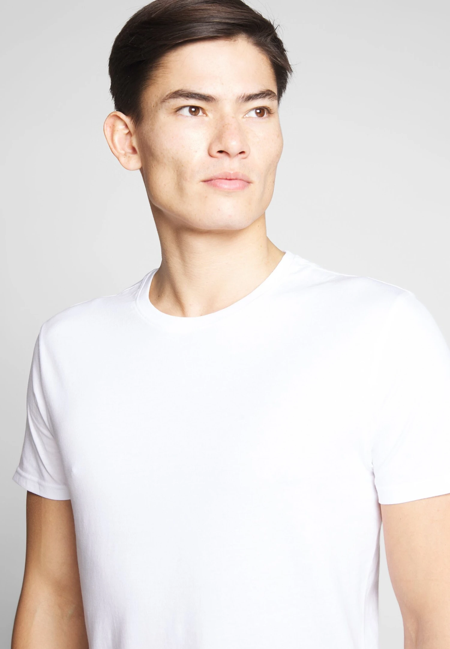 Pier One 2 Pack - T-Shirt Basic - White/Dark Blue - immagine 5