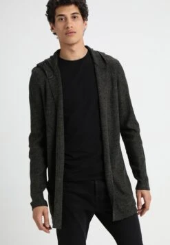 Pier One Cardigan - Black/Olive