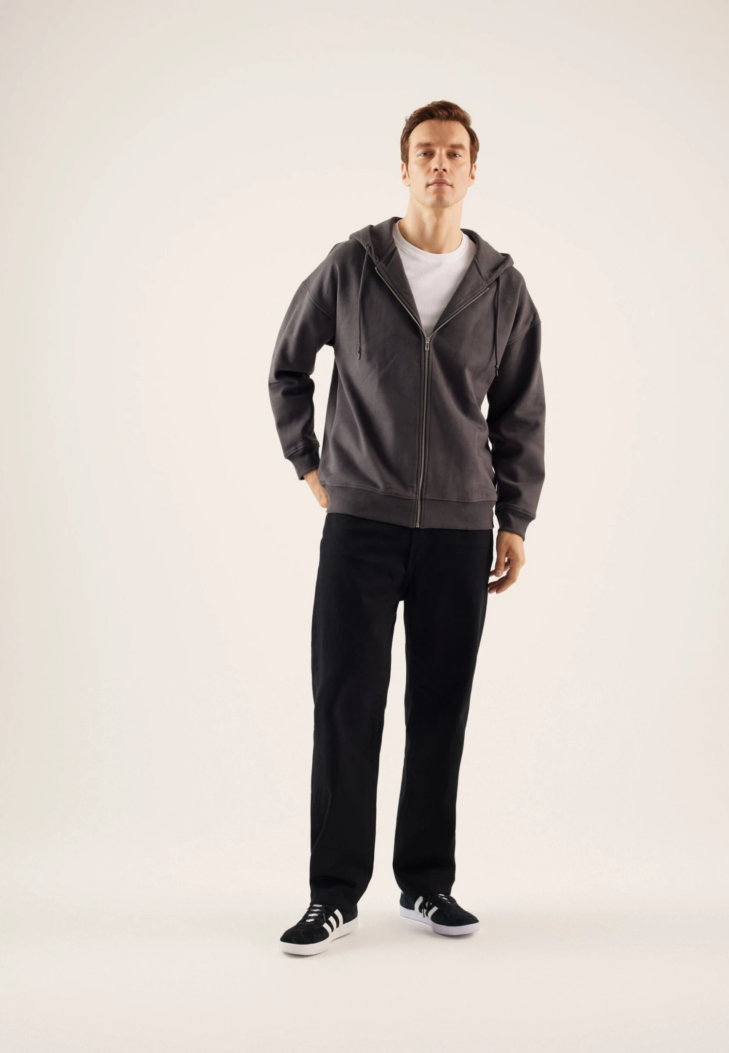 Pier One Felpa Con ZipGrey Uomo Maglieria E Felpe PI922S0HE-C12 - immagine 2