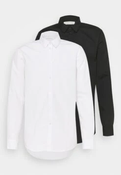 Pier One 2 Pack - Camicia Elegante - White/Black