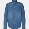 Pier One Denim Shirt - Camicia - Blue Denim