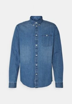 Pier One Denim Shirt - Camicia - Blue Denim