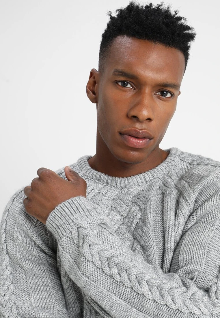 Pier One MaglioneMottled Light Grey Uomo Maglieria PI922Q07X-C11 - immagine 5