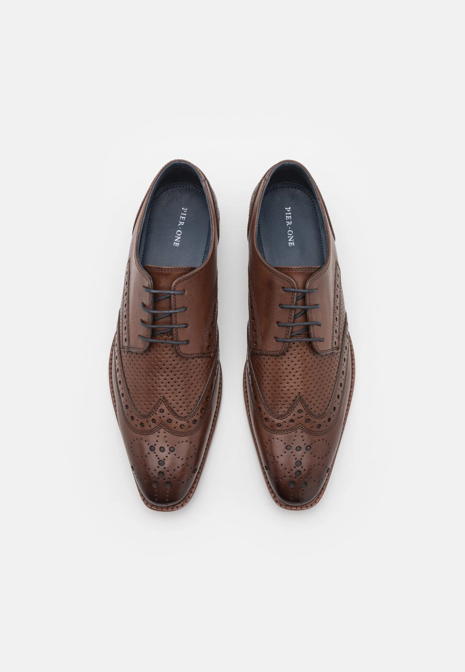 Pier One LeatherStringateBrown Uomo Scarpe Eleganti PI912M0E5-O11 - immagine 4