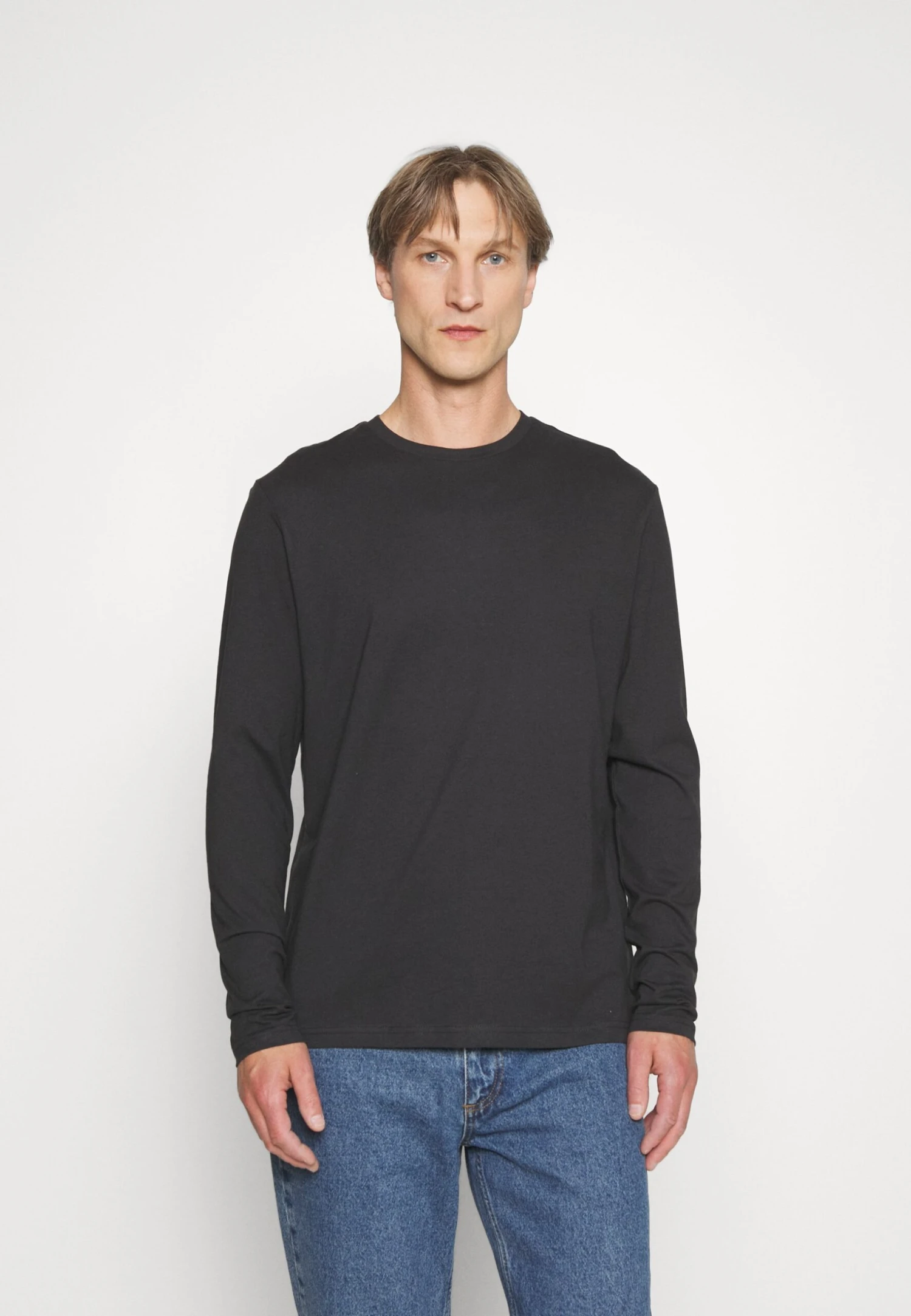 Pier One Maglietta A Manica LungaBlack Uomo T-shirt E Polo PI922O0UM-Q13