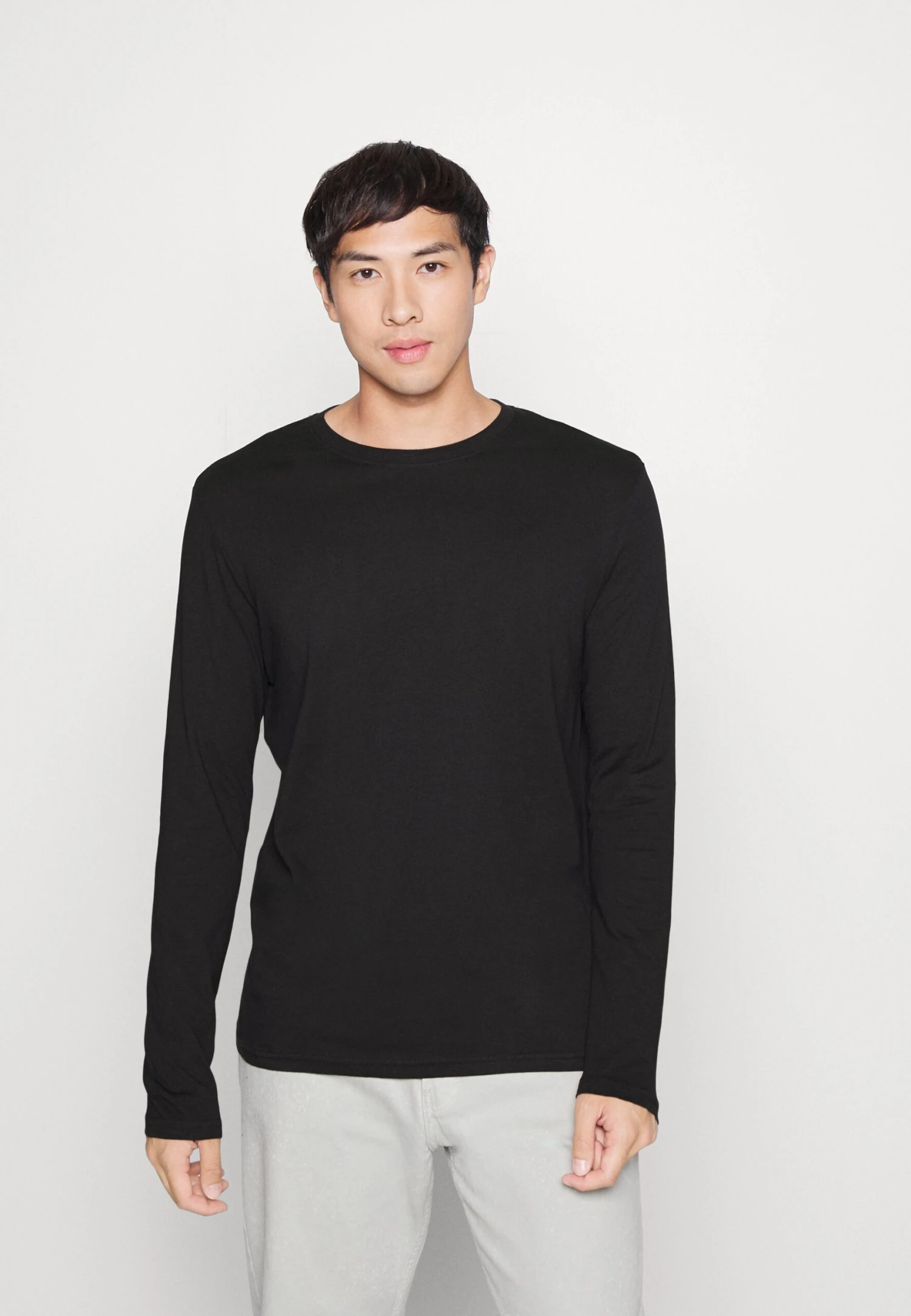 Pier One 5 PackMaglietta A Manica LungaLight Grey/White/Black Uomo T-shirt E Polo PI922O0RB-C11 - immagine 5