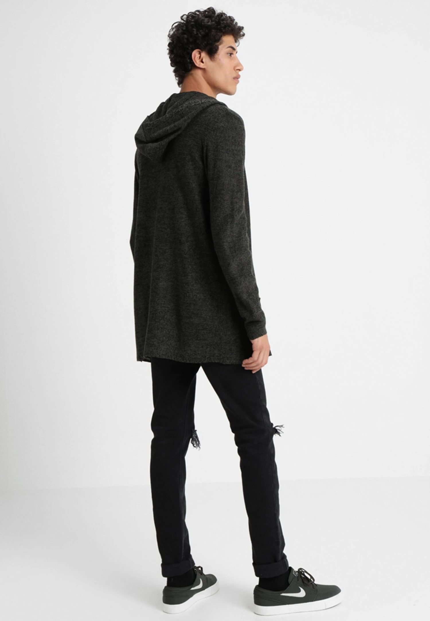 Pier One Cardigan - Black/Olive - immagine 3