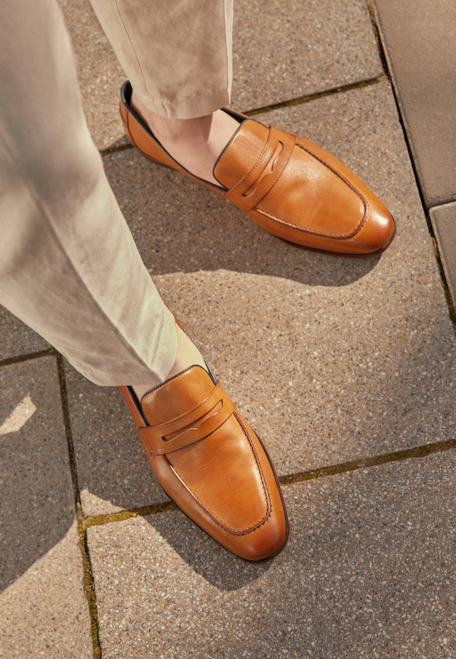 Pier One LeatherMocassini ElegantiCamel Uomo Scarpe Eleganti PI912C09R-B11 - immagine 2