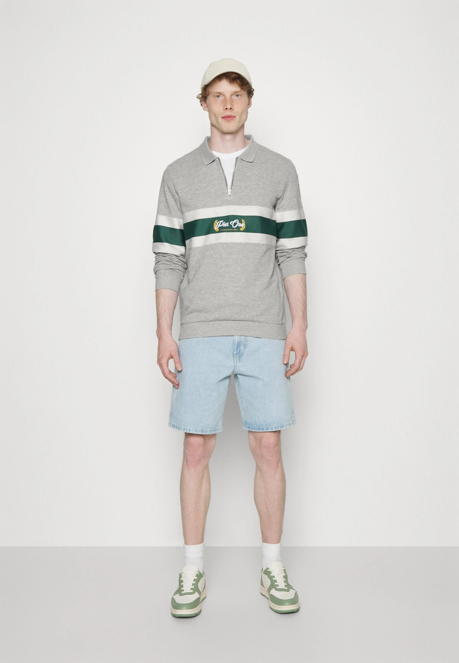 Pier One Felpa Light Grey Uomo Maglieria E Felpe PI922S0H9-C11 - immagine 2