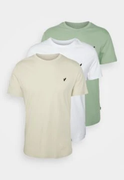 Pier One BirdieT-Shirt BasicWhite/Off-White/Green Uomo T-shirt E Polo YO12100ME-A11