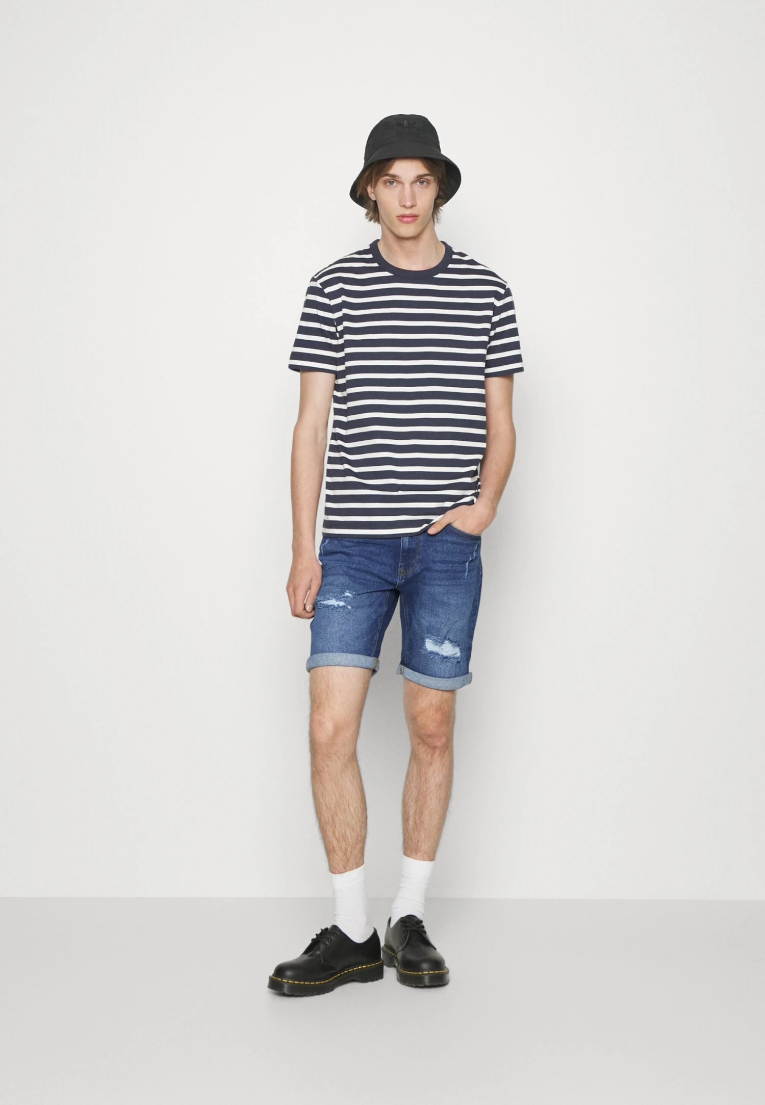 Pier One Shorts Di JeansDark Blue Denim Uomo Jeans PI922F04L-K12 - immagine 2