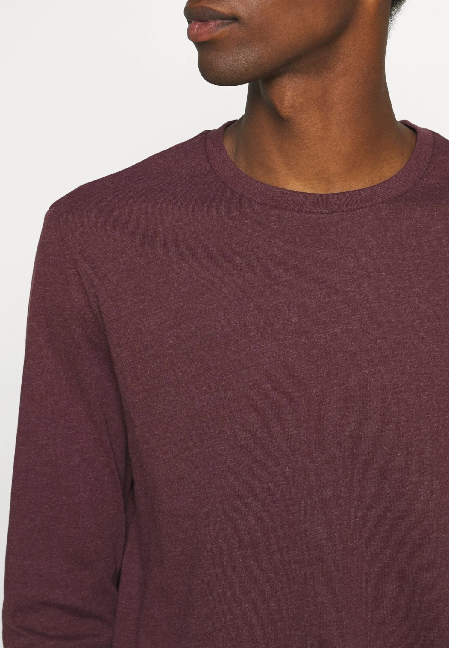 Pier One Maglietta A Manica LungaBordeaux/Black/Dark Blue Uomo T-shirt E Polo PI922O0UM-G11 - immagine 6