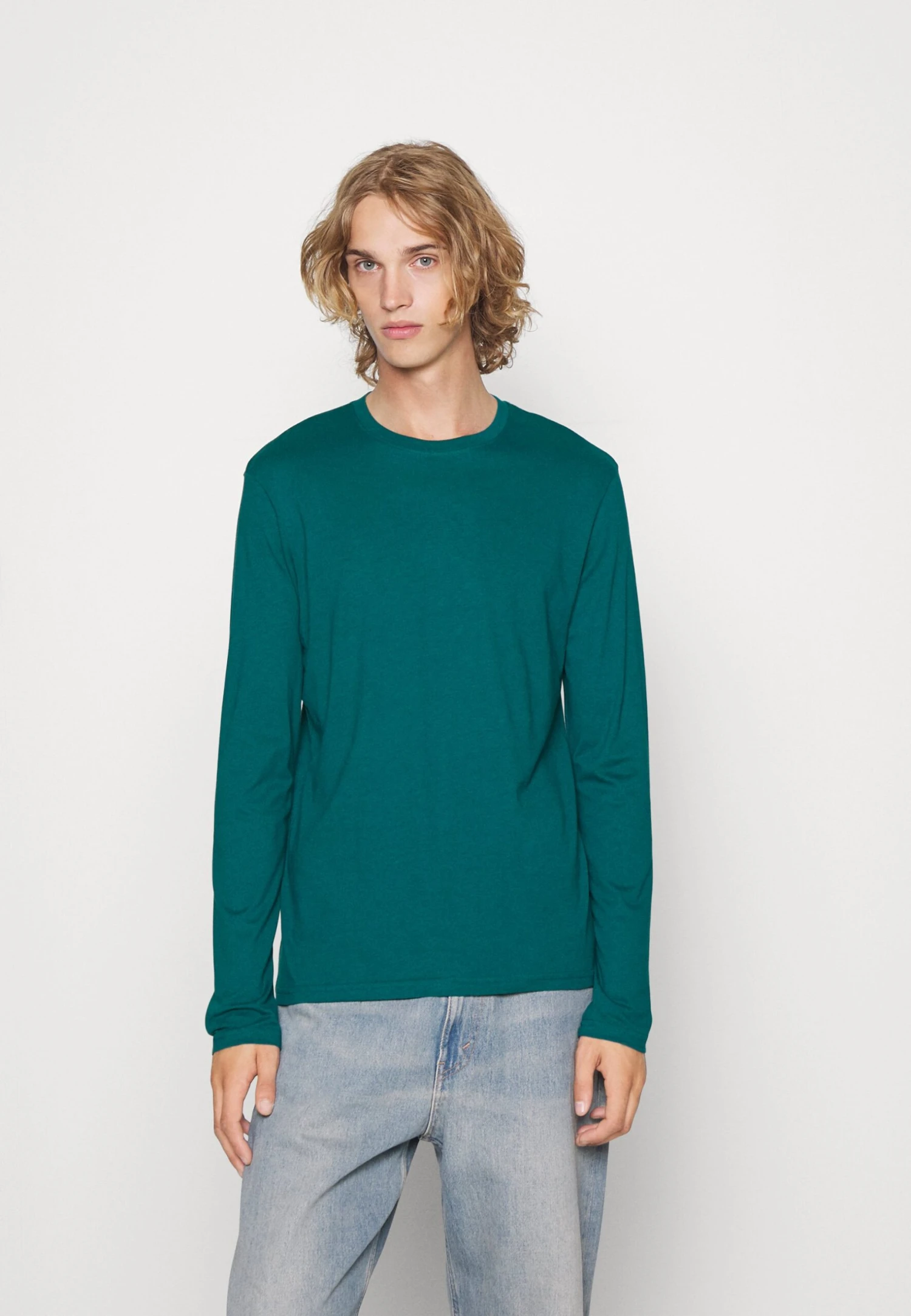 Pier One 5 PackMaglietta A Manica LungaWhite/Dark Blue/Black Uomo T-shirt E Polo PI922O0RB-A13 - immagine 5