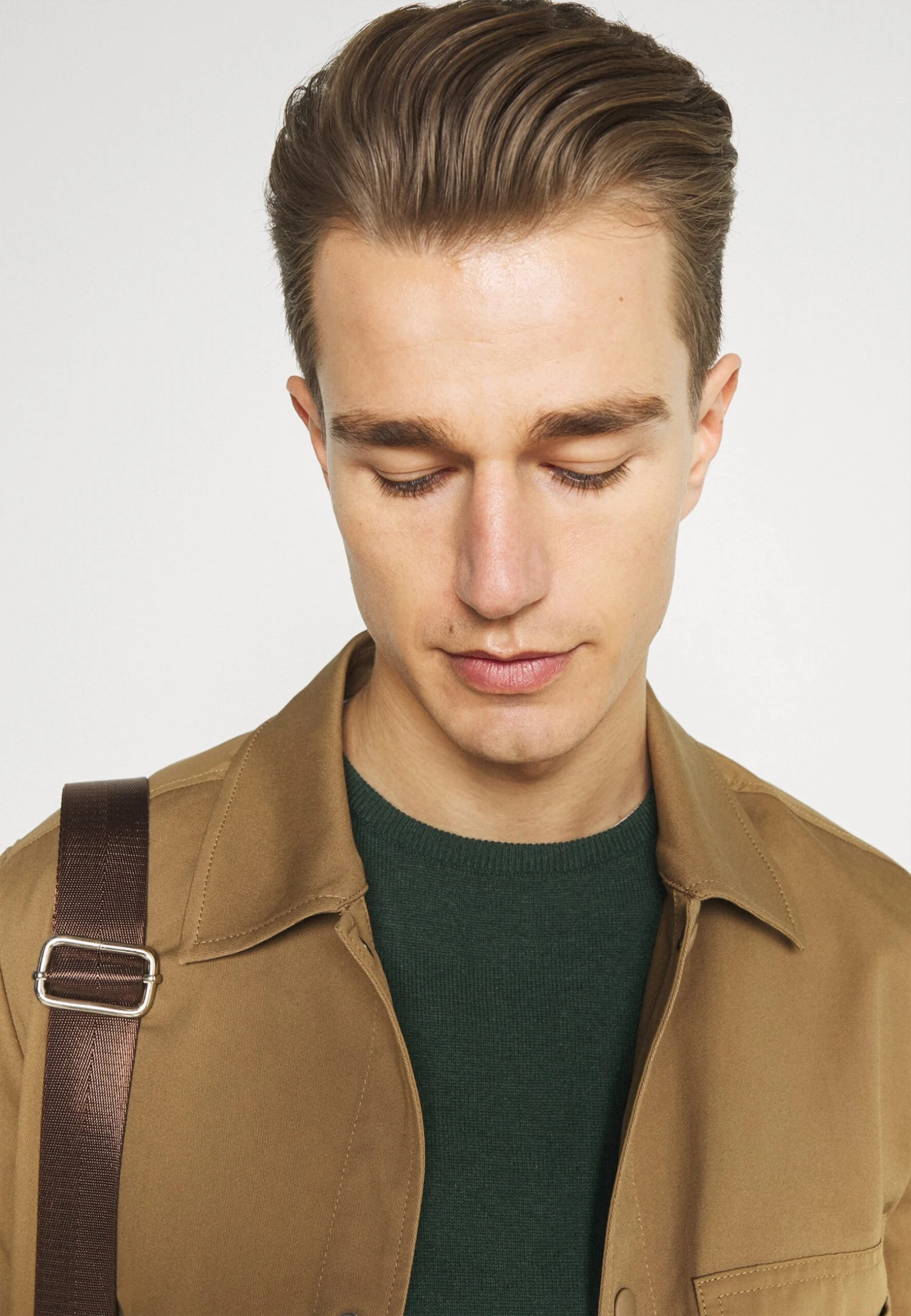 Pier One Basic CrewneckMaglioneMottled Dark Green Uomo Maglieria PI922Q009-M12 - immagine 4