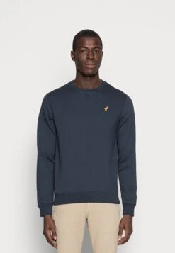 Pier One Birdie Embro C-Neck - Felpa - Dark Blue