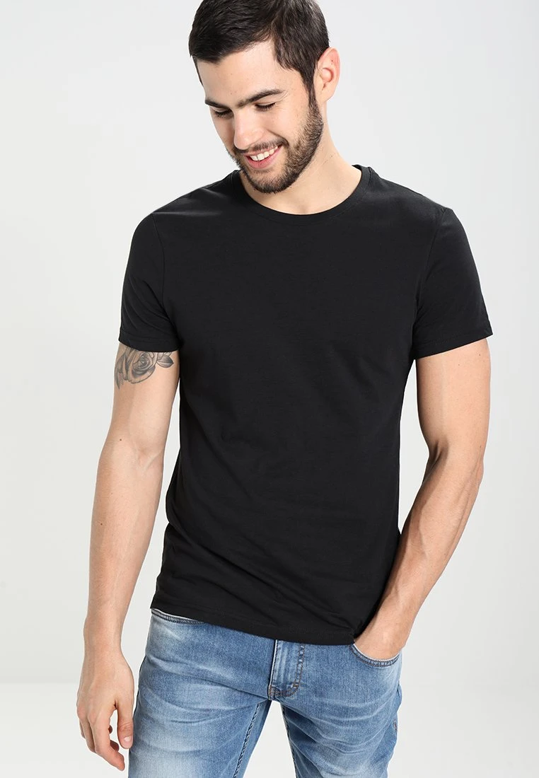 Pier One 2 PackT-Shirt BasicBlack Uomo T-shirt E Polo PI982AA00-Q12 - immagine 2
