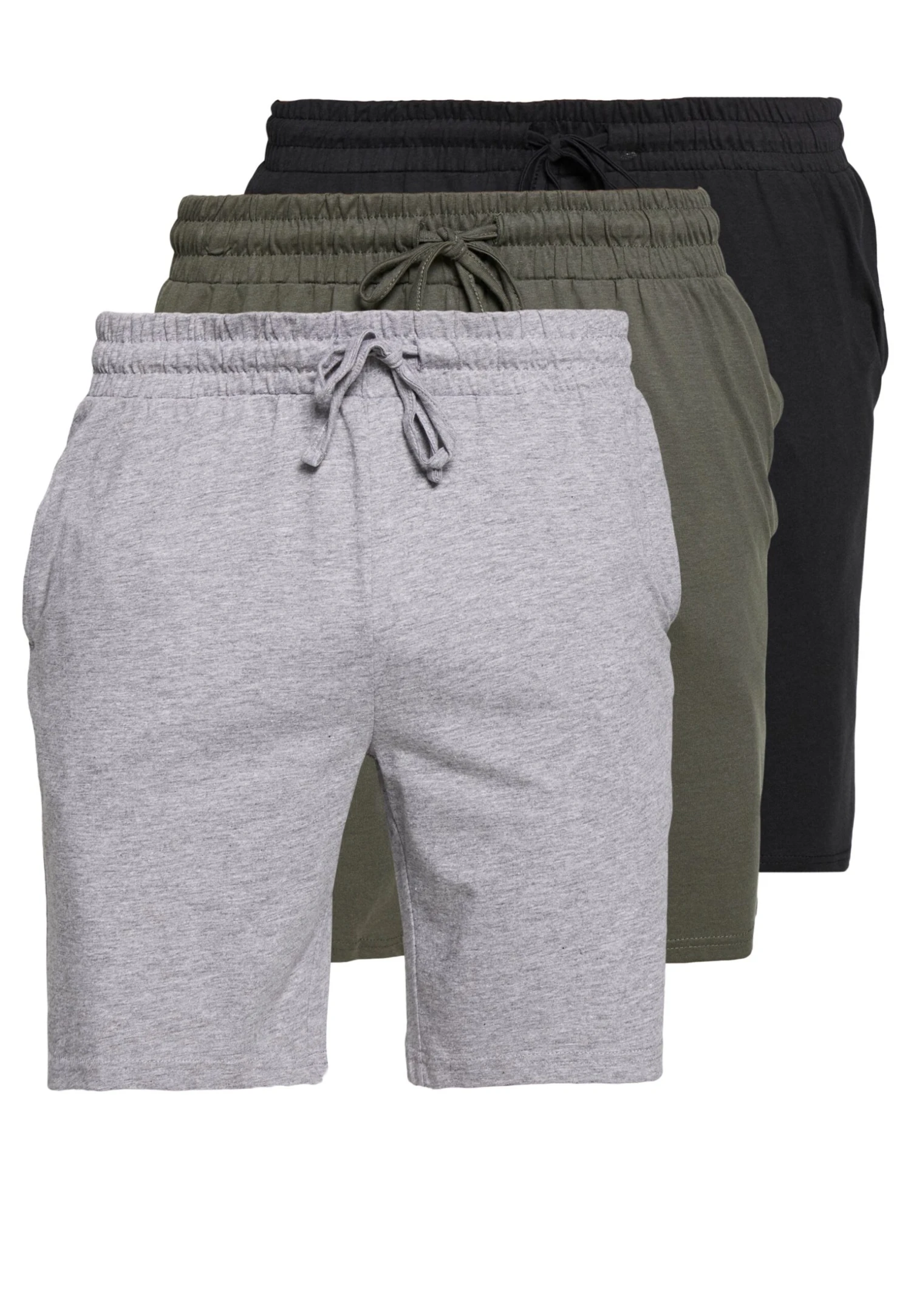 Pier One 3 PackPantaloni Del PigiamaBlack/Mottled Grey Uomo Per La Notte PI982L00F-Q11