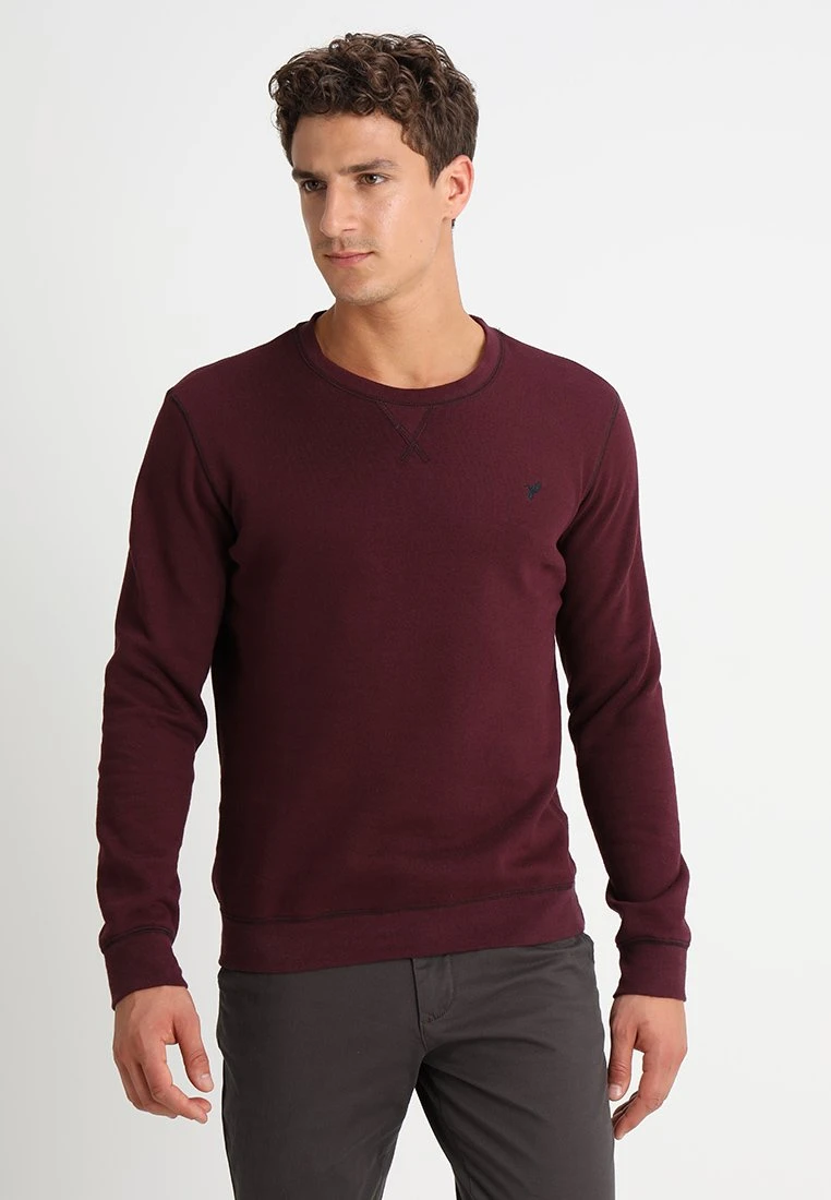 Pier One Birdie Embro C-Neck - Felpa - Bordeaux