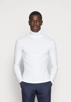 Pier One Maglietta A Manica LungaWhite Uomo T-shirt E Polo PI922O0GE-A11