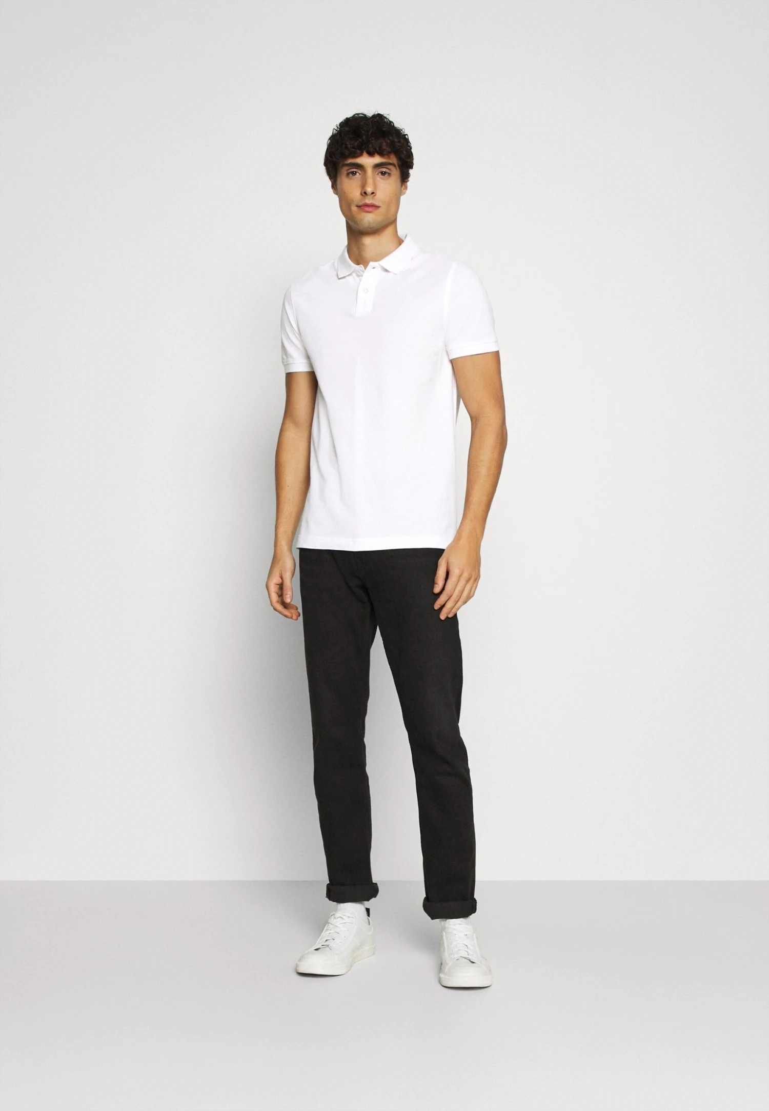 Pier One 2 Pack - Polo - White/Black - immagine 2