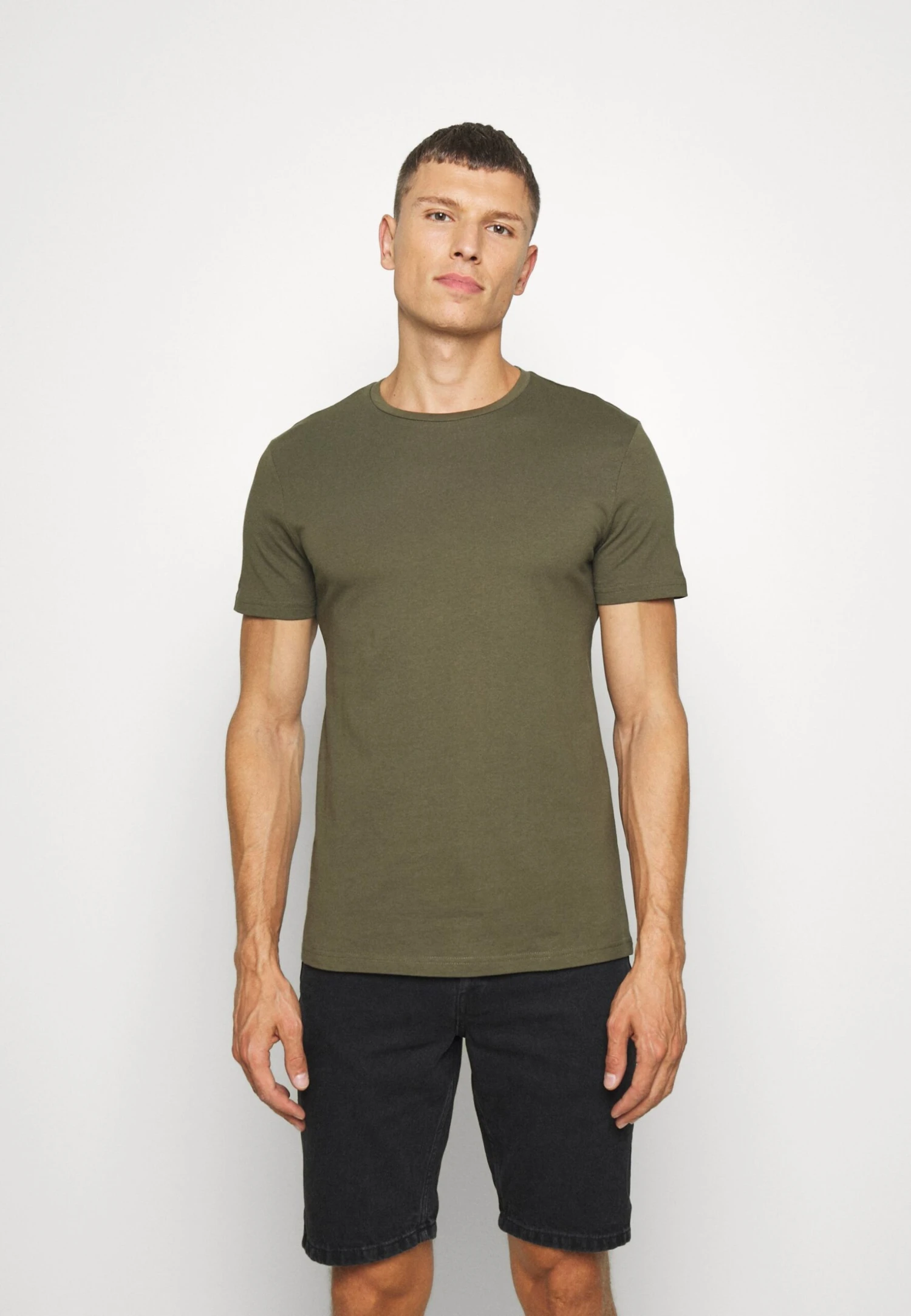 Pier One 7 PackT-Shirt BasicWhite/Blue/Green Uomo T-shirt E Polo PI922O0PY-A11 - immagine 3