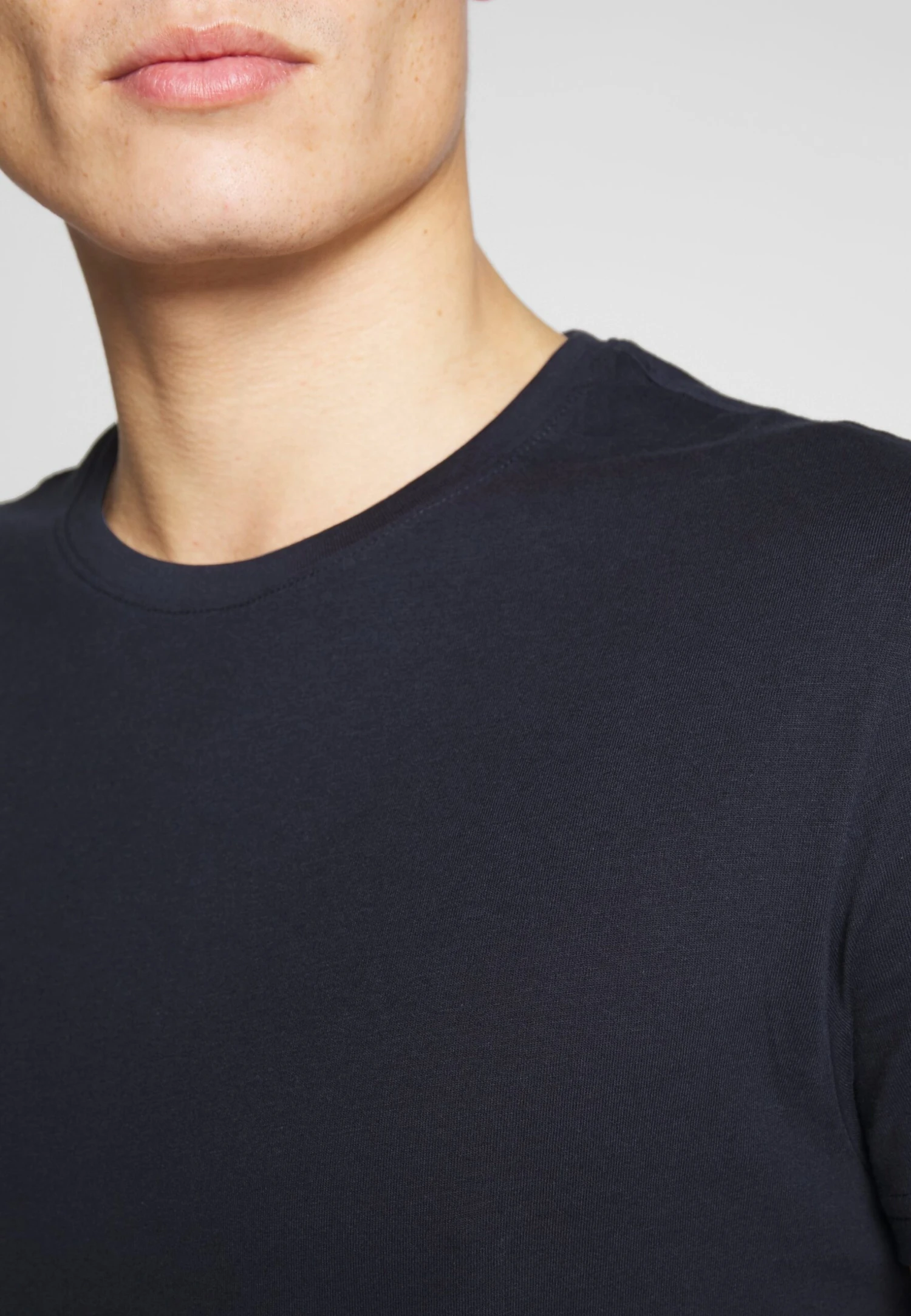 Pier One 2 Pack - T-Shirt Basic - White/Dark Blue - immagine 6